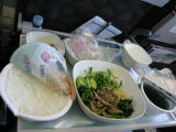 Korean food in aircraft 
