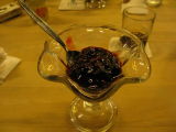 berry souce dessert  